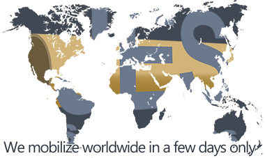 JES PIPELINES MOBILIZES WORLDWIDE IN A FEW DAYS ONLY!